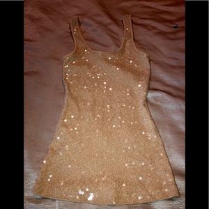 Express Sequin Holiday Party Tank Top
